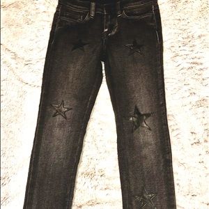 Girls BlankNYC skinny jeans with Star patches
